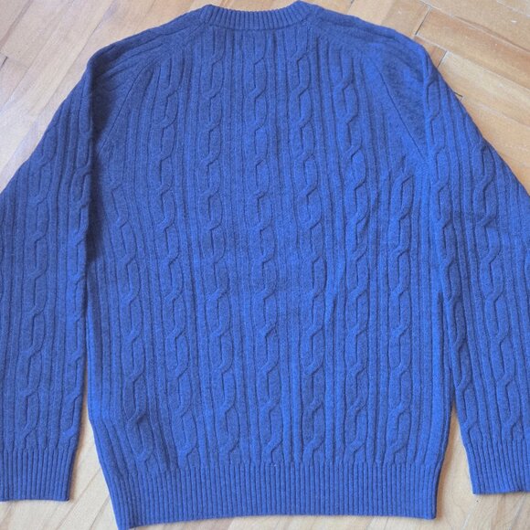 Cable Knit Crewneck sweater navy GANT - Picture 5 of 7